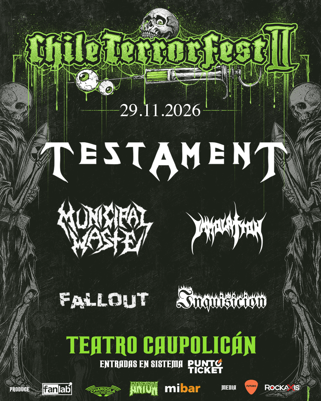Chile TerrorFest II: Se confirman las bandas nacionales para sus dos jornadas